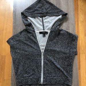Size small black/grey zip up sweater